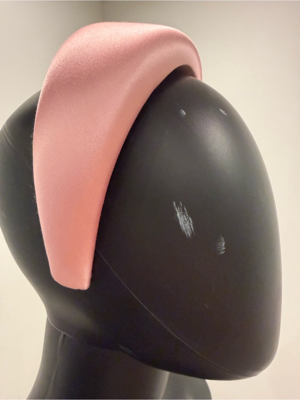 Prada Pink Silk Satin Padded Headband Logo Hair Accessory NIB Box Dust Bag - Picture 2 of 6
